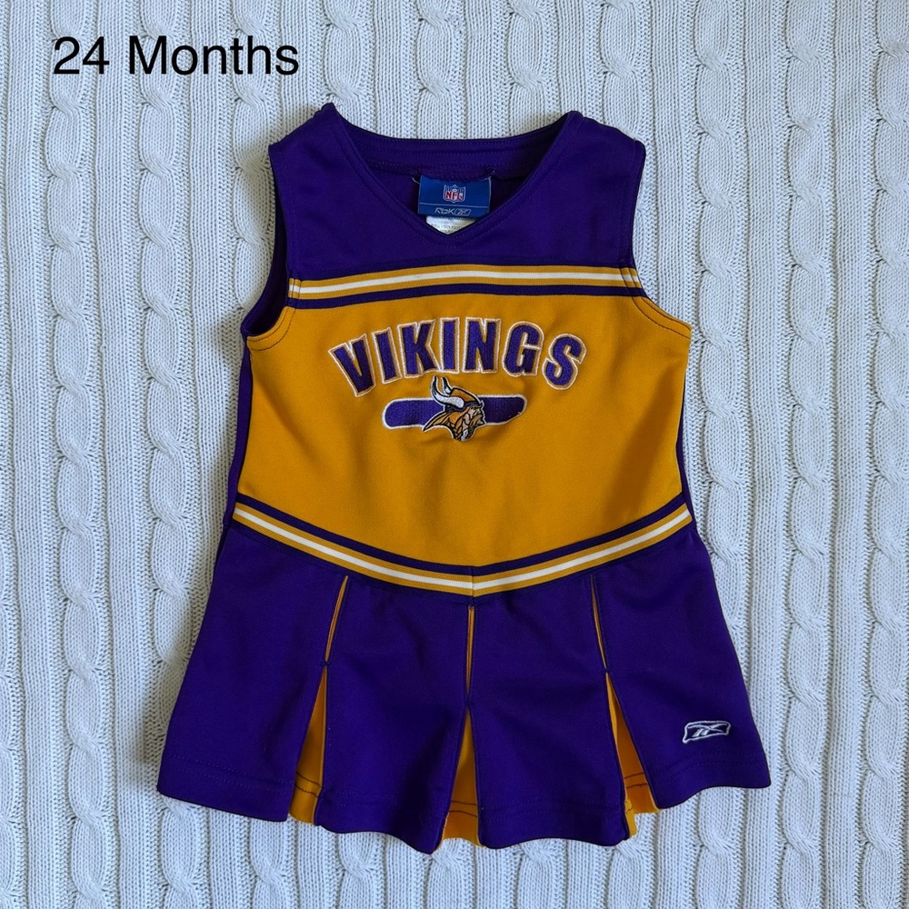 MInnesota Vikings Baby Girls Cheer Dress 24 Months Football Cute Outfit